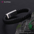 Armband-44 Xuping einfache Mode Design Edelstahl Schmuck Leder Armband für Männer